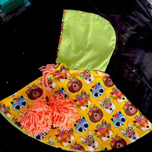 Little Girls’ Reversible Poncho